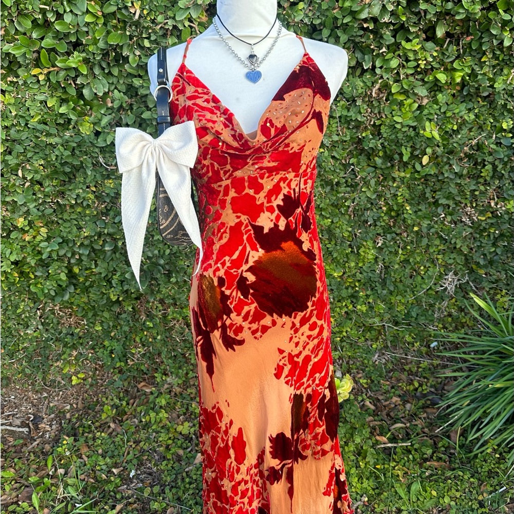 ✨vintage beaded maxi dress